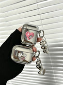 Floral Electroplated Case + 3 Heart Charms AirPods Pro 2