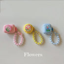 Floral patches + black base shell + colorful bracelet AirPods Pro 2
