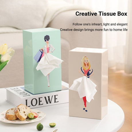 Fresh Avocado Green Princess Tissue Box Holder