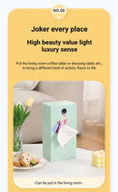 Fresh Avocado Green Princess Tissue Box Holder
