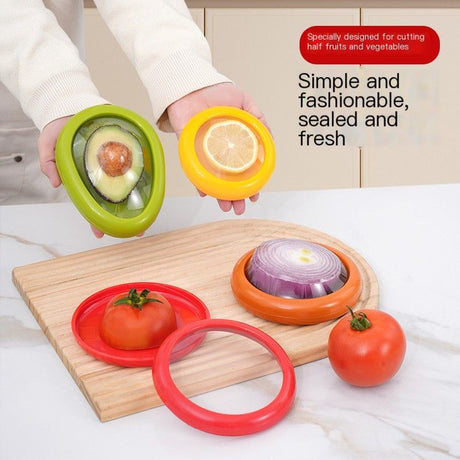Fruit and vegetable preservation box-Set of Four-Silicone