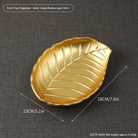 2317F-2501-Gold--VeinedLeaf25cm