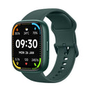 Green Unisex Health Monitoring Smart Watch with Call Function