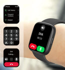 Green Unisex Health Monitoring Smart Watch with Call Function