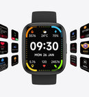 Green Unisex Health Monitoring Smart Watch with Call Function