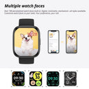 Green Unisex Health Monitoring Smart Watch with Call Function