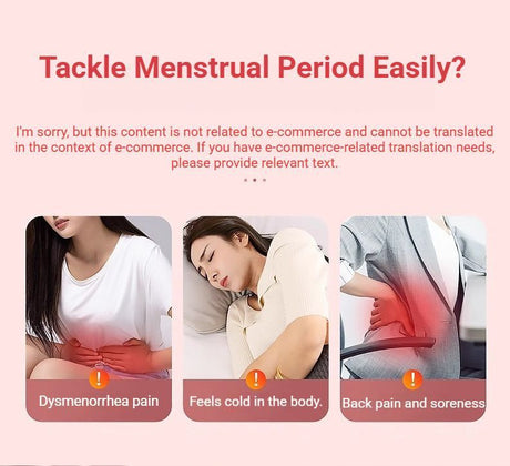 Heated Period Relief Waist Belt Pink Little Rabbit