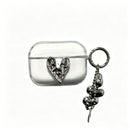 Irregular Heart Transparent Shell + Three Hearts Apple AirPods 4
