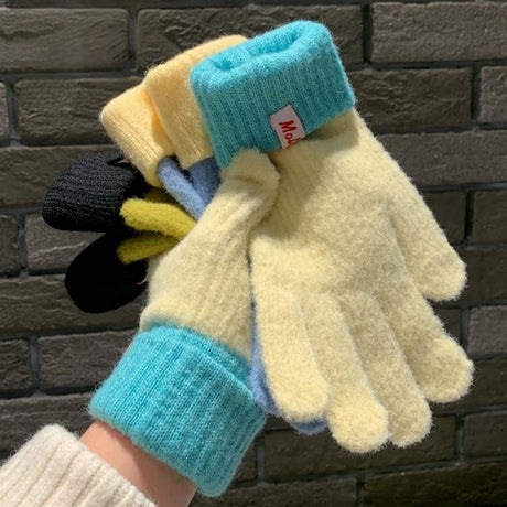 Knit Gloves Black