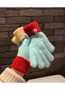 Knit Gloves Cream Yellow