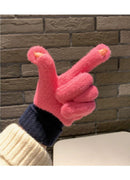 Knit Gloves Lake Blue