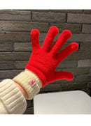 Knit Gloves Sky Blue