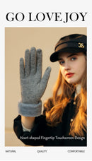 Ladies Winter Warm Cashmere Gloves DY43 Dai Yue Black