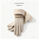 Ladies Winter Warm Cashmere Gloves DY50 Pink