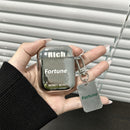 Laser Engraved Fortune + Matching Keychain Apple AirPods 3