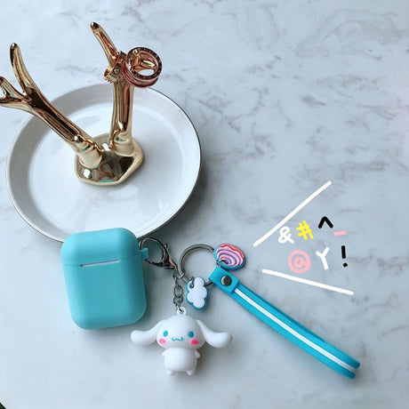 Light blue set + geometric cat Apple AirPods 3