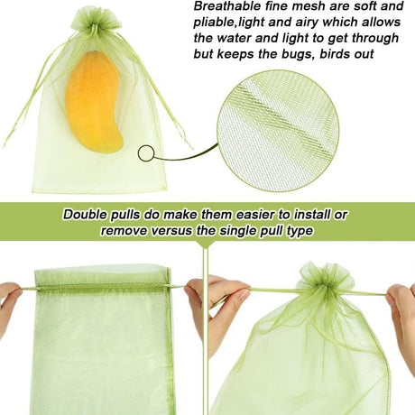 Insect-proofMeshBags,Light Purple,20-Pack