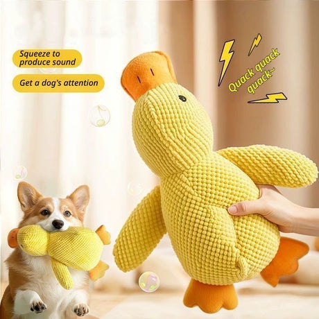 Medium Plush Duck + Rope Carrot + Large Plush Duck + Rope Carrot