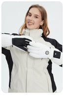 Outdoor Smart Heated Winter Gloves White