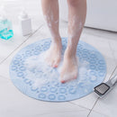 Pink Round Non-Slip Massage Bath Mat 30×30cm