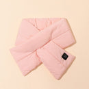 Rechargeable Thickened Heated Scarf Pink