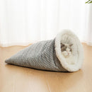 Universal Warm Pet Bed for Cats and Dogs Upgraded Support Style Gray