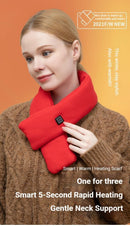USB Rechargeable Graphene Heated Neck Warmer Gray