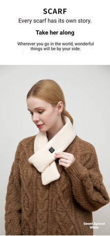 USB Rechargeable Graphene Heated Neck Warmer Gray