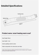 USB Rechargeable Graphene Heated Neck Warmer Gray