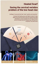 USB Rechargeable Graphene Heated Neck Warmer Pink
