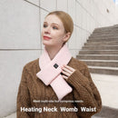 USB Rechargeable Graphene Heated Neck Warmer Red