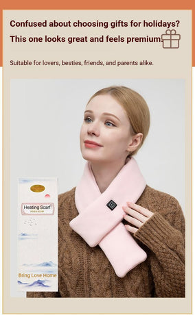 USB Rechargeable Graphene Heated Neck Warmer Red