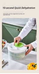 Vegetable washing basket-Green 2in1 with Julienne and Slicing Function