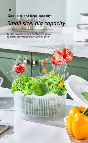 Vegetable washing basket-Green 2in1 with Julienne and Slicing Function
