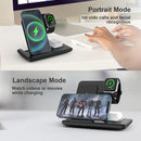 White 20W Foldable 3-in-1 Wireless Charger