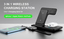 White 20W Foldable 3-in-1 Wireless Charger
