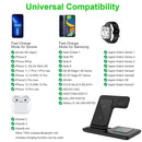 White 20W Foldable 3-in-1 Wireless Charger