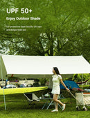 White Canopy Version-Canopy+Folding Table+2 Moon Chairs