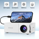 White M3S 1080P Mini Projector AU Plug Includes Manual