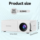 White M3S 1080P Mini Projector AU Plug Includes Manual