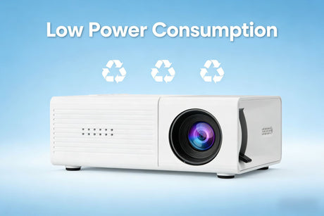 White M3S 1080P Mini Projector AU Plug Includes Manual