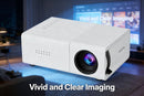 White M3S 1080P Mini Projector AU Plug Includes Manual