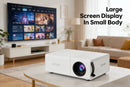 White M3S 1080P Mini Projector USB-Powered Version Includes Manual