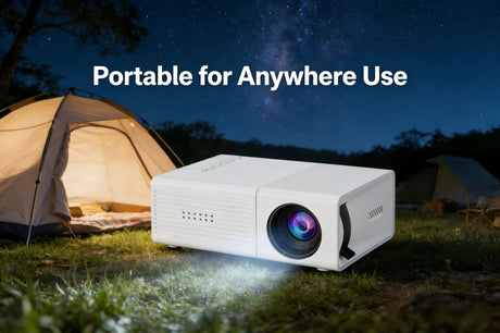 White M3S 1080P Mini Projector USB-Powered Version Includes Manual