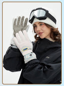 Windproof Water-Repellent Fleece-Lined Self-Heating Gloves Black
