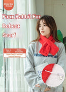 Winter Imitation Rabbit Fur USB Heated Scarf Beige