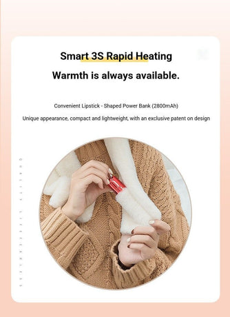 Winter Imitation Rabbit Fur USB Heated Scarf Red-Gift Box Edition