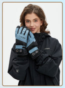 Winter Self-Heating Windproof Touchscreen Gloves-Beige Black