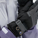 Winter Self-Heating Windproof Touchscreen Gloves-Black Gray