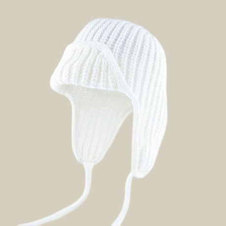 Women Plain Aviator Hat with Earflaps Purple